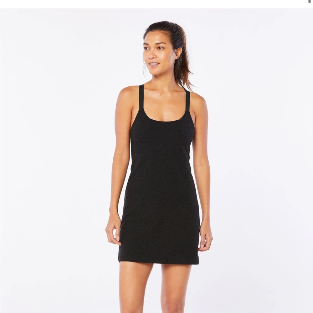 Beyond yoga space dye exercise dress darkest S